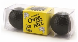 over the hill  golf balls